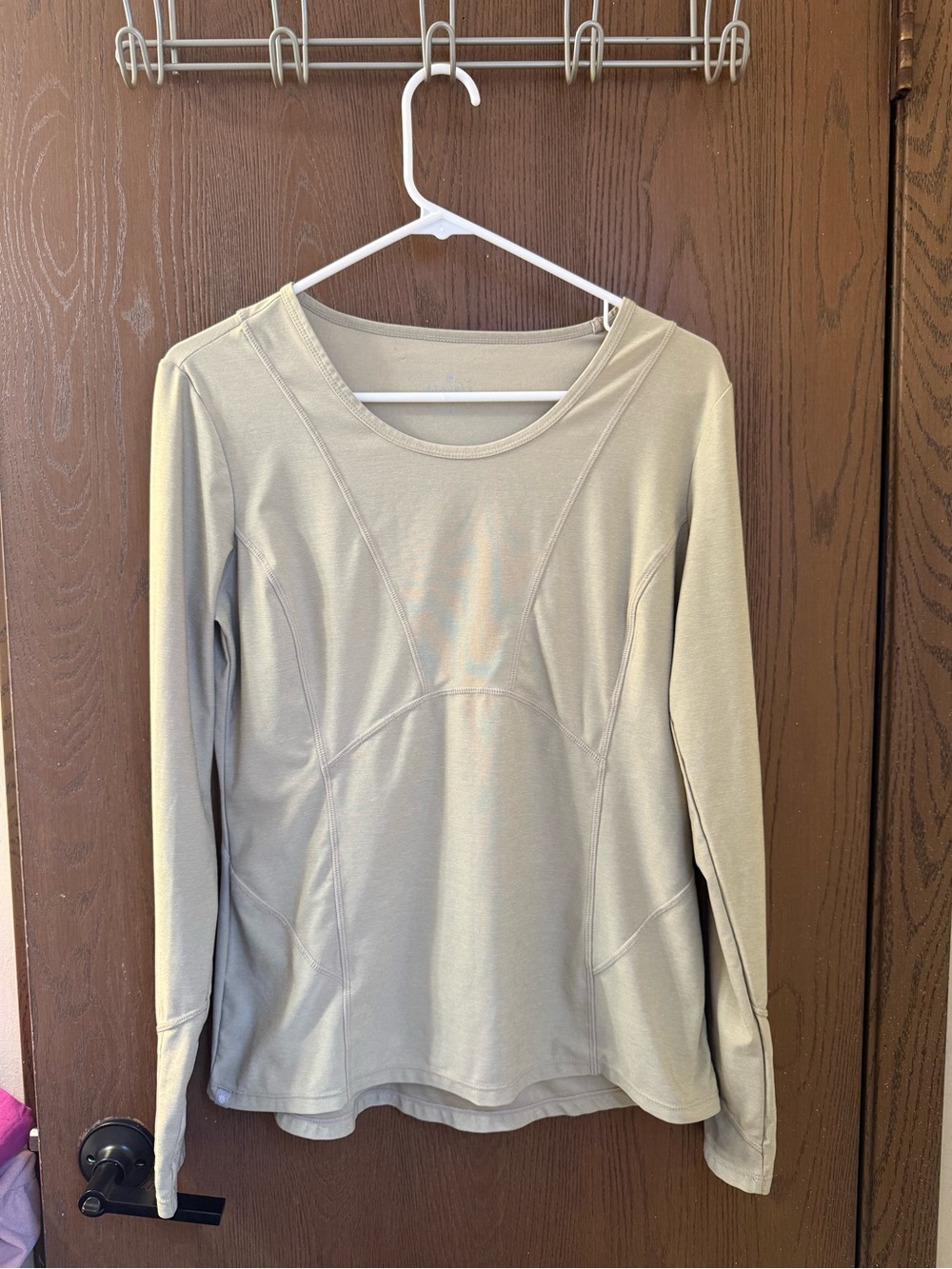 Athleta Long-Sleeve Performance Top — Sage Green